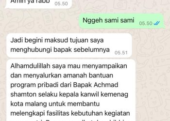 Penipuan Bermodus WhatsApp Kembali Marak, Kepala Kemenag Kota Malang Jadi Sasaran